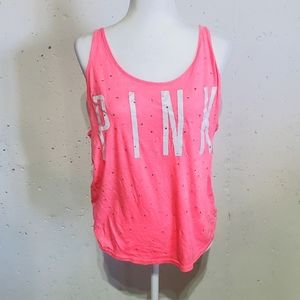 Victoria secret pink backless tank
